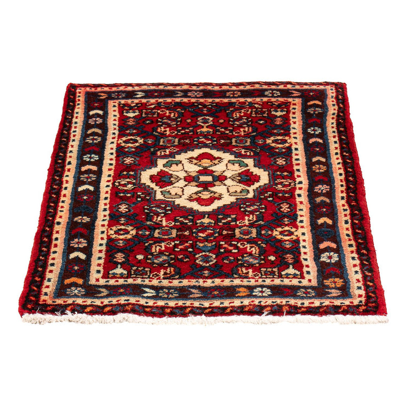 Tapis persan - Nomadic - 81 x 60 cm - rouge foncé