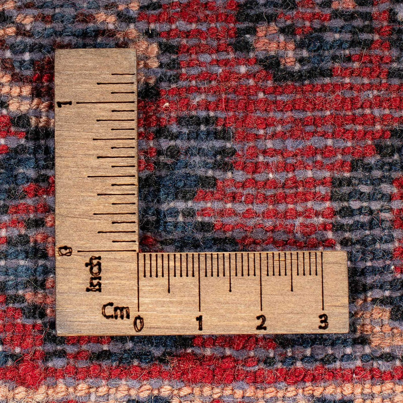 Tapis persan - Nomadic - 81 x 60 cm - rouge foncé