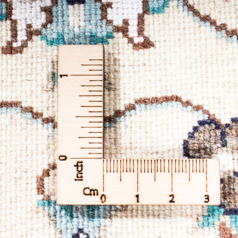 Tapis de couloir Tapis persan - Nain - Royal - 200 x 62 cm - beige