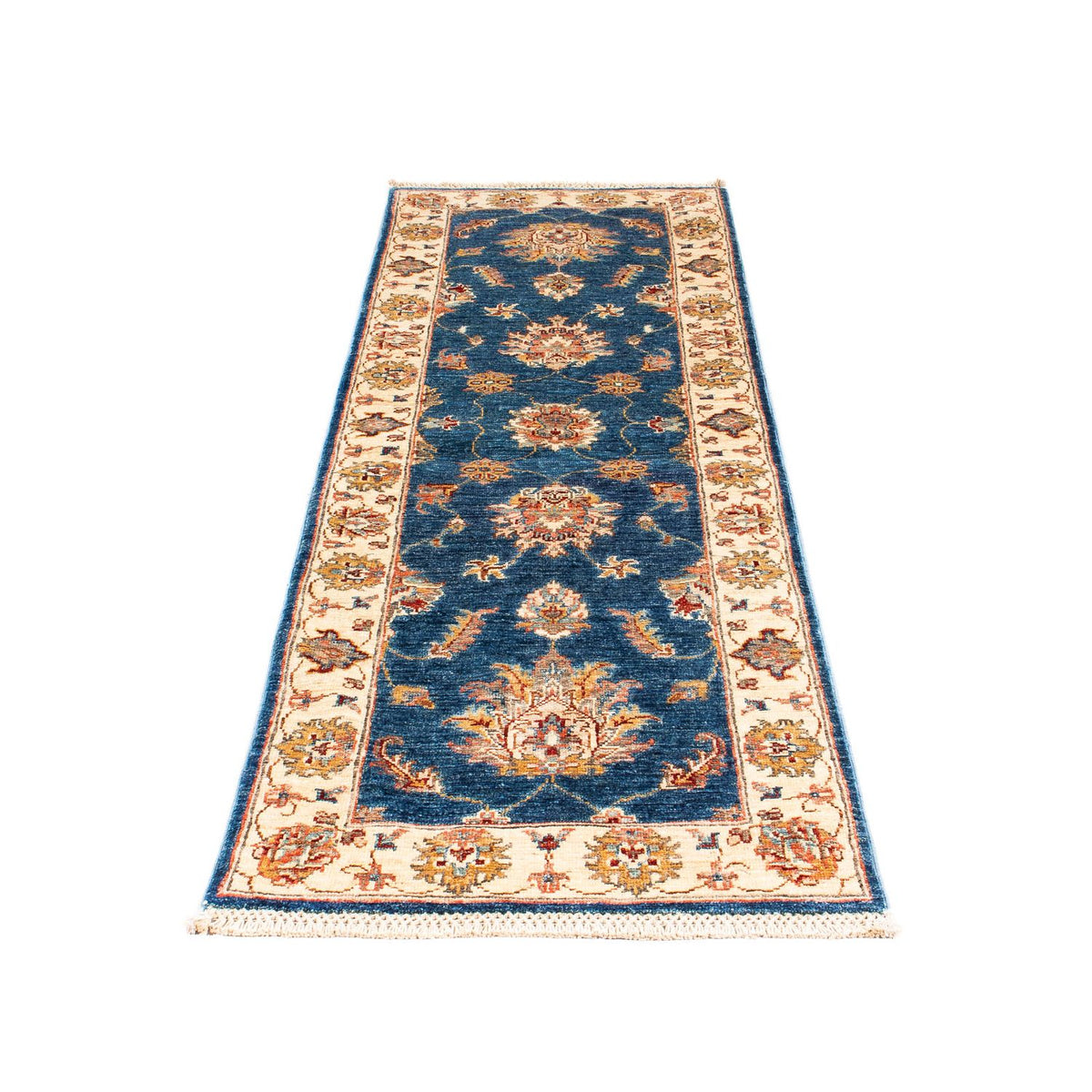 Tapis de couloir Tapis Ziegler - 185 x 63 cm - bleu foncé
