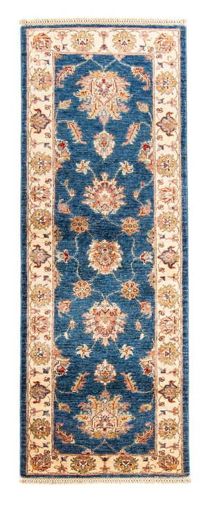 Tapis de couloir Tapis Ziegler - 186 x 59 cm - bleu foncé