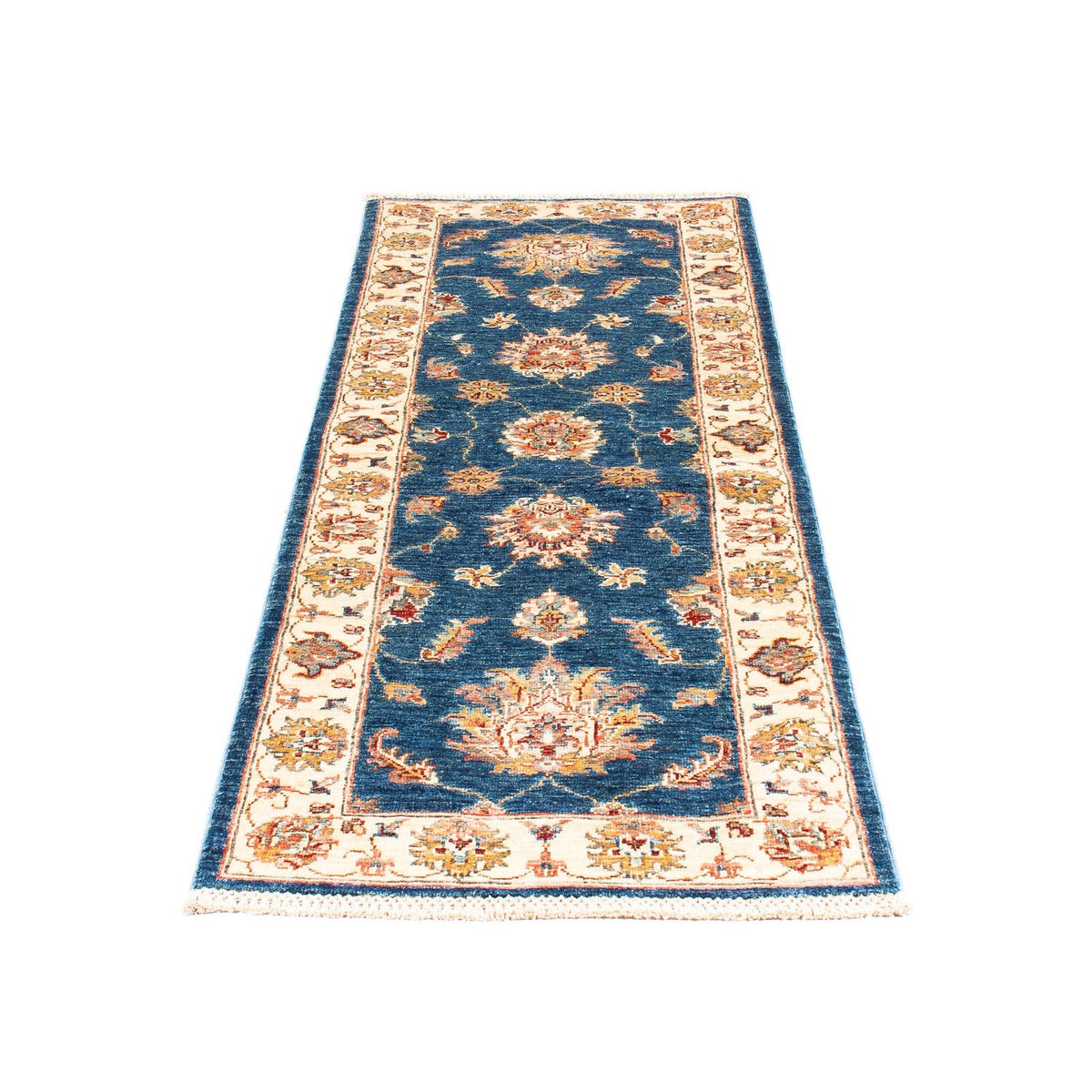 Tapis de couloir Tapis Ziegler - 186 x 59 cm - bleu foncé