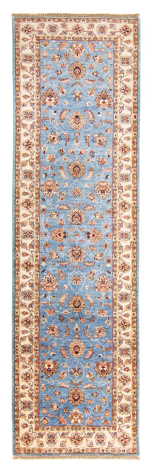 Tapis de couloir Tapis Ziegler - 304 x 85 cm - bleu clair