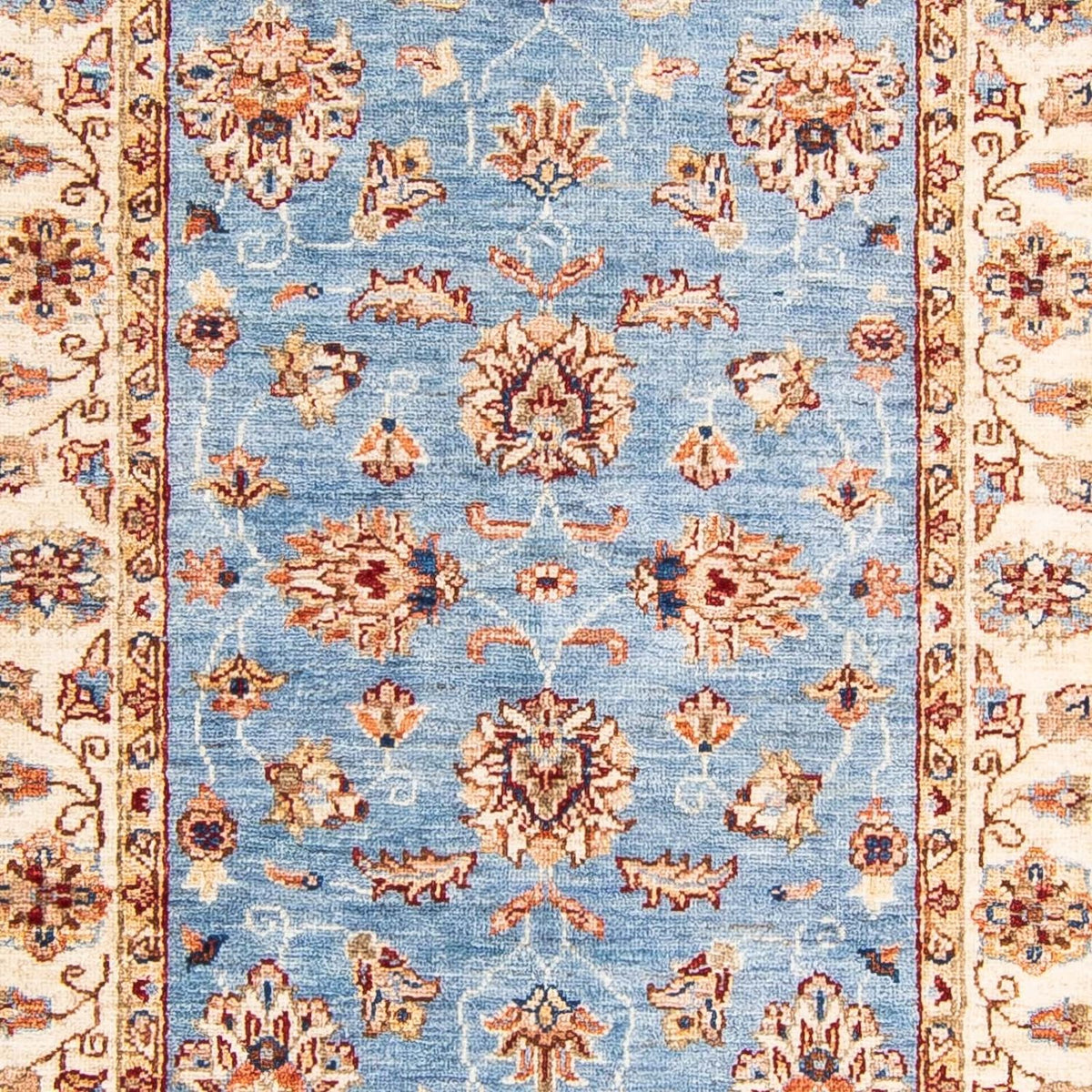 Tapis de couloir Tapis Ziegler - 304 x 85 cm - bleu clair