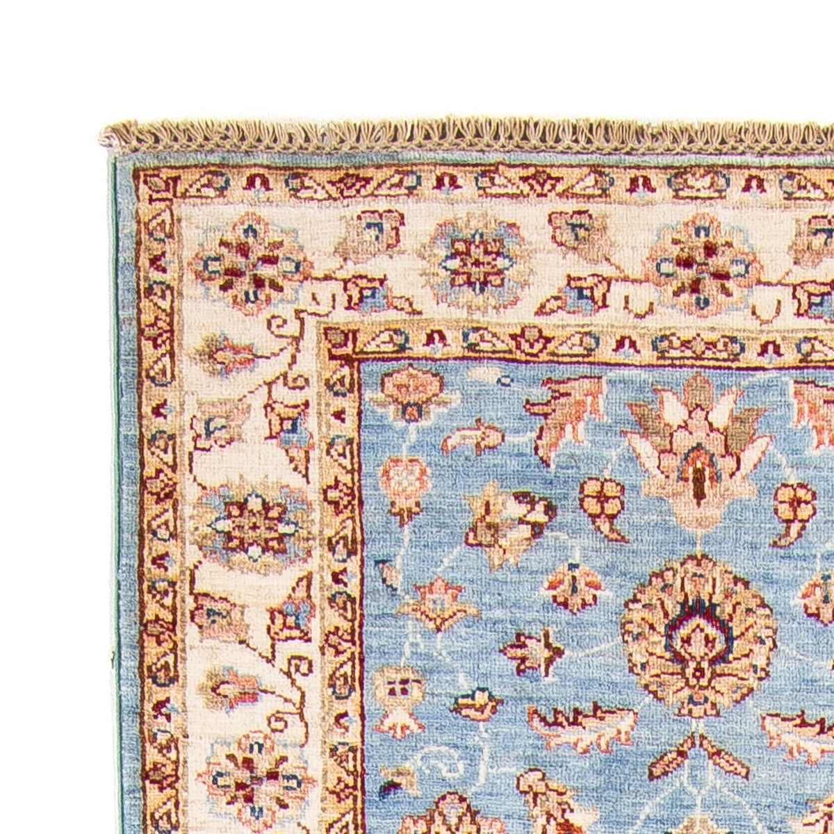 Tapis de couloir Tapis Ziegler - 304 x 85 cm - bleu clair