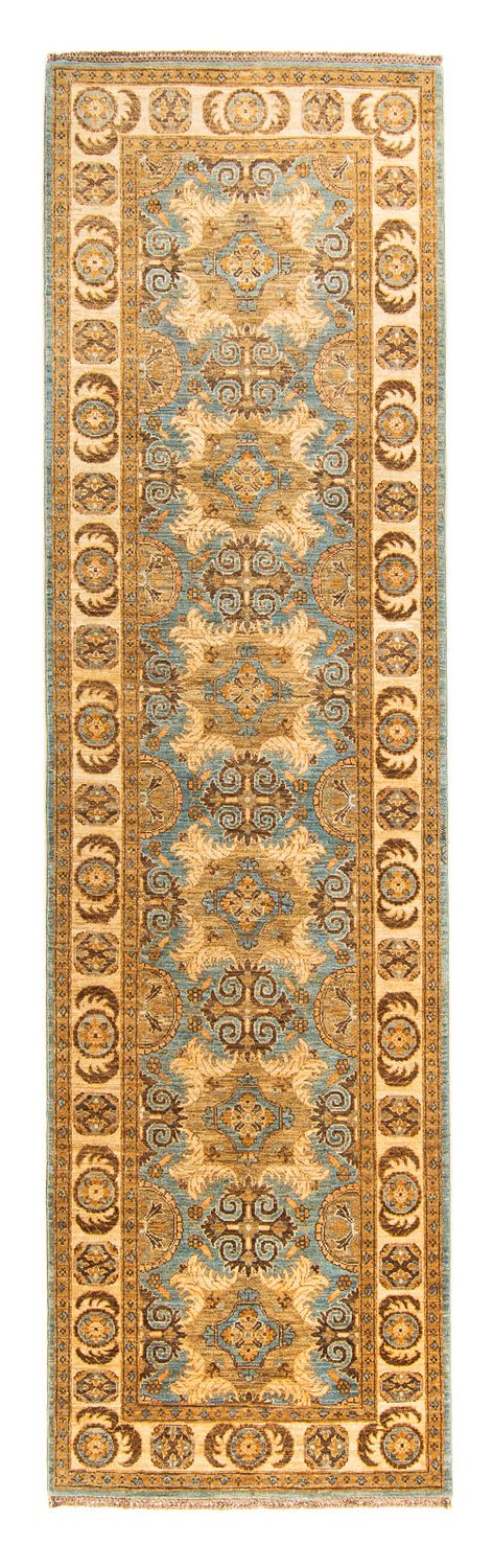 Tapis de couloir Tapis Ziegler - Ariana - 298 x 89 cm - bleu clair