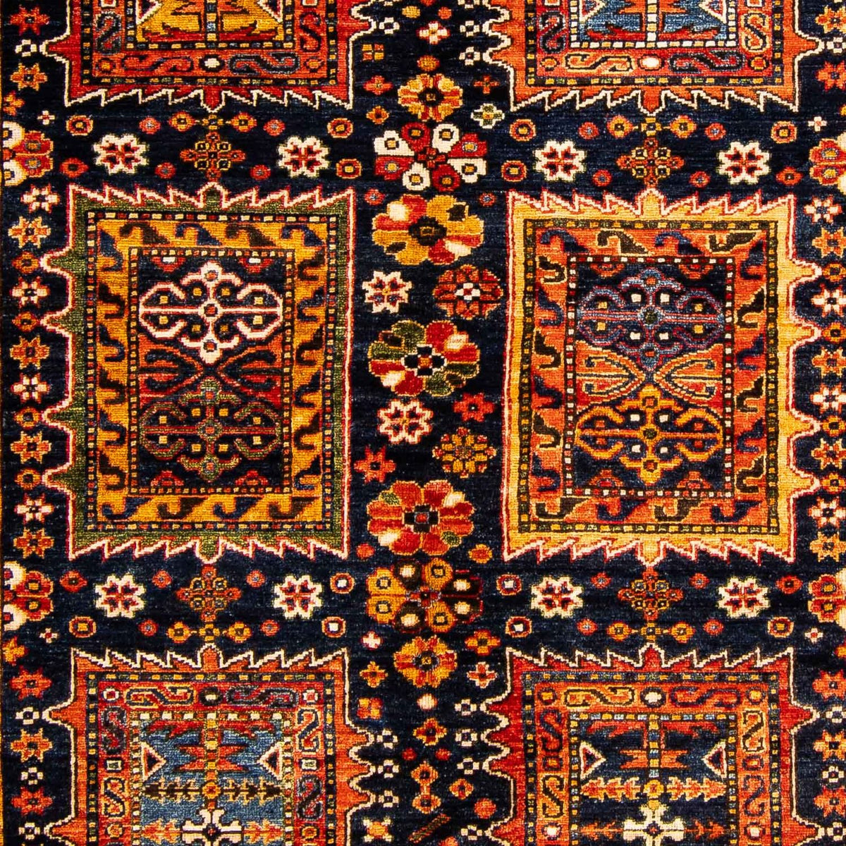 Tapis afghan - 244 x 170 cm - bleu foncé