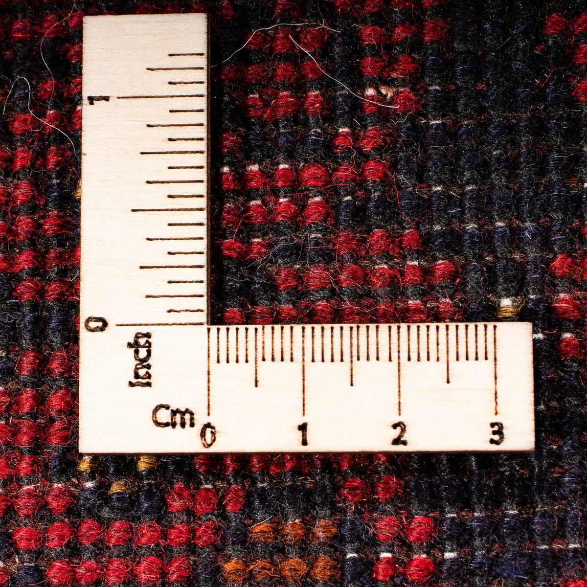 Tapis afghan - Kunduz - 200 x 156 cm - rouge foncé