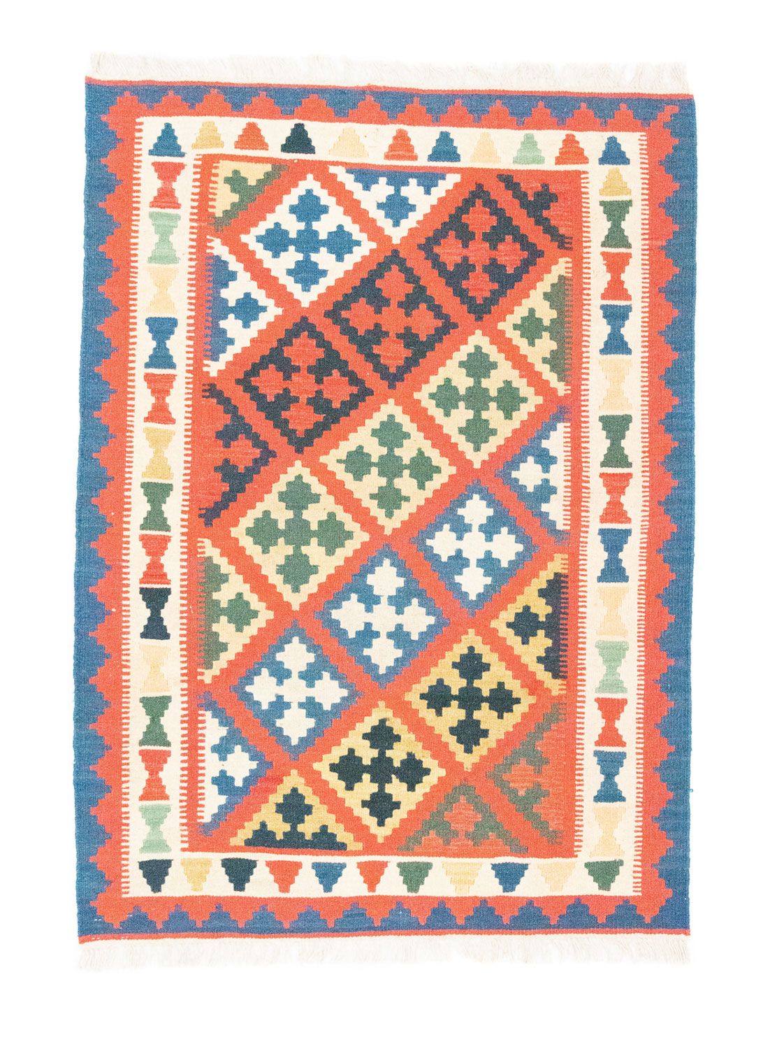 Tapis Kelim - Oriental - 148 x 106 cm - orange