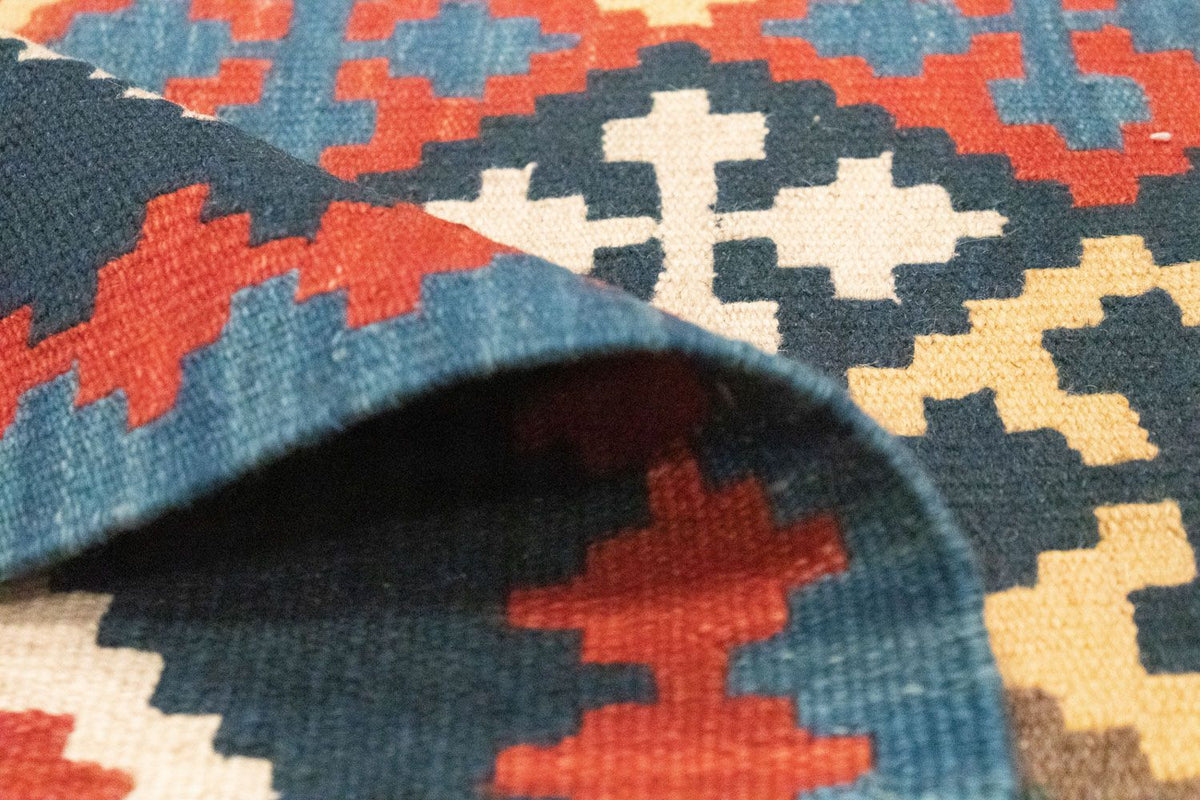 Tapis Kelim - Oriental - 144 x 110 cm - bleu