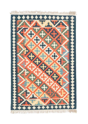 Tapis Kelim - Oriental - 144 x 110 cm - orange