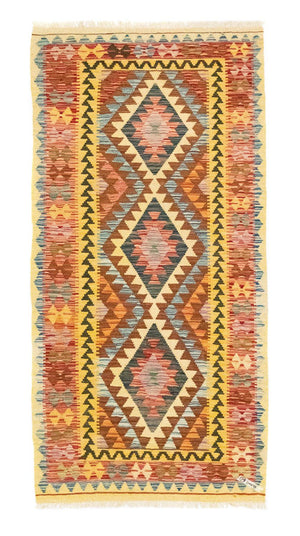 Tapis de couloir Tapis Kelim - Oriental - 200 x 99 cm - multicolore