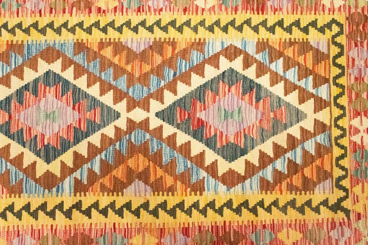 Tapis de couloir Tapis Kelim - Oriental - 200 x 99 cm - multicolore