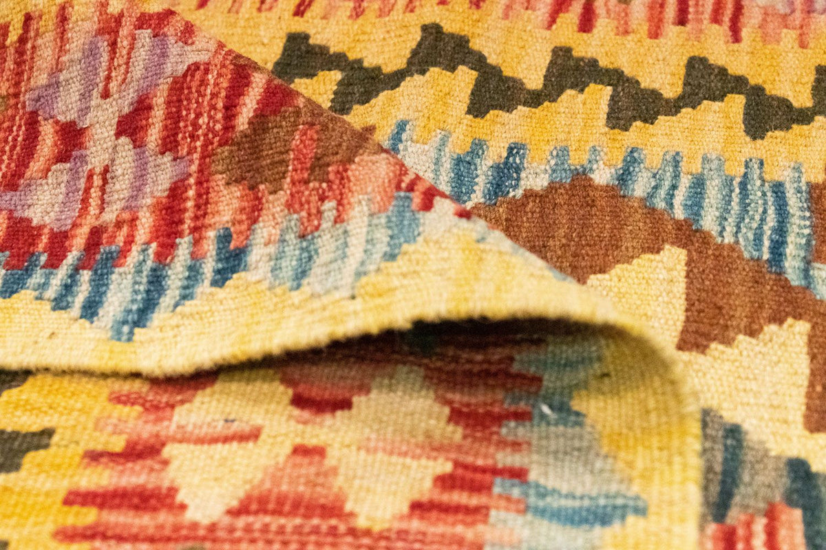 Tapis de couloir Tapis Kelim - Oriental - 200 x 99 cm - multicolore