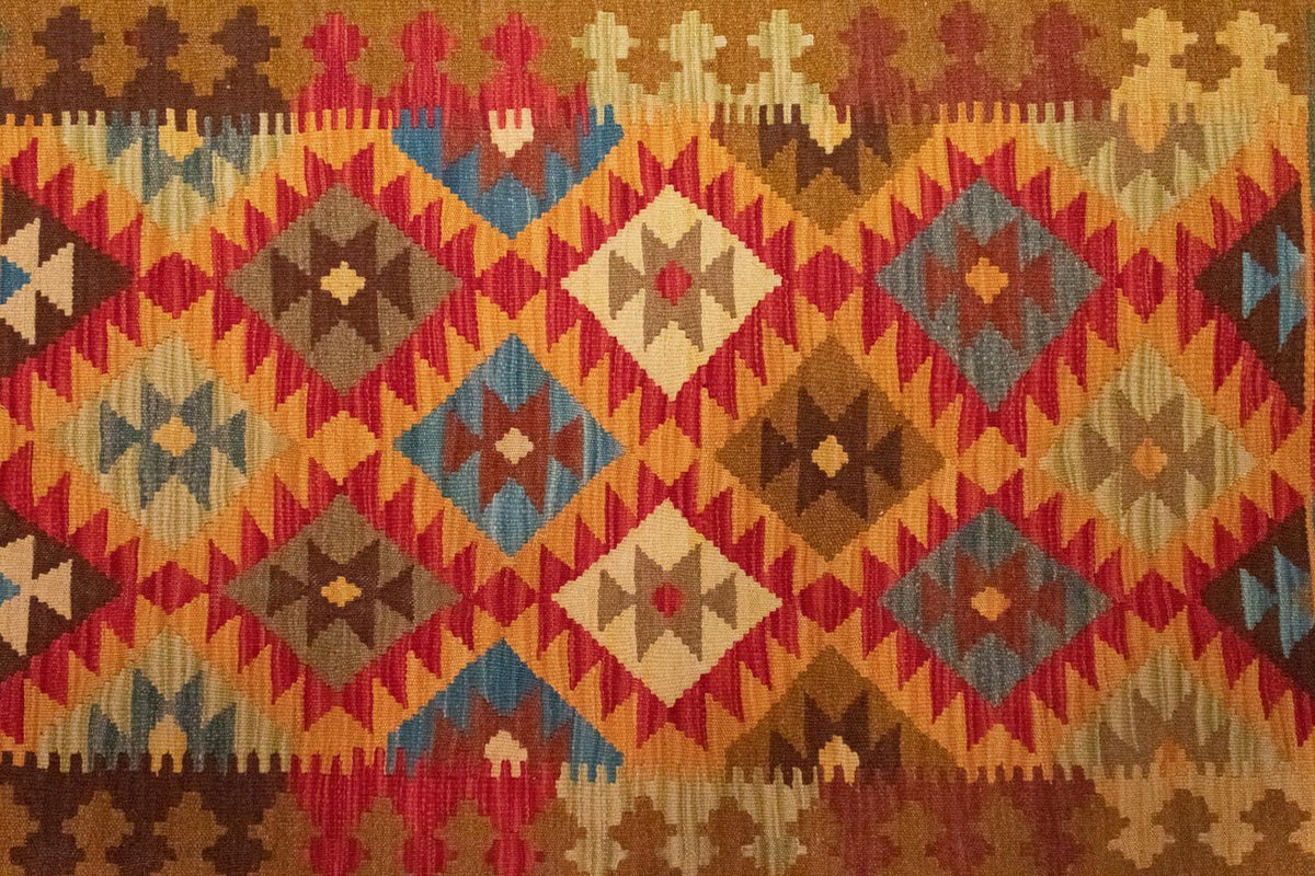 Tapis Kelim - Oriental - 155 x 99 cm - marron