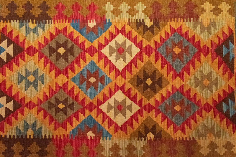 Tapis Kelim - Oriental - 155 x 99 cm - marron