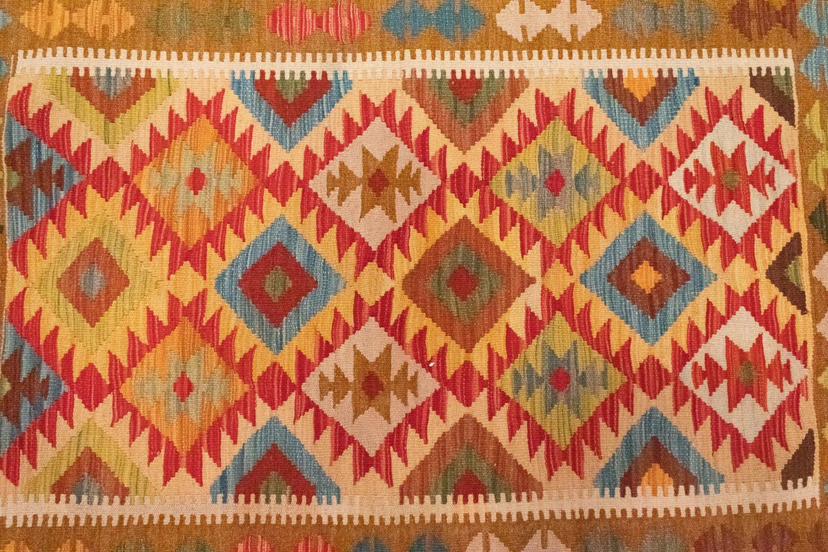 Tapis Kelim - Oriental - 147 x 105 cm - orange