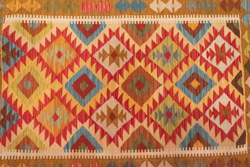 Tapis Kelim - Oriental - 147 x 105 cm - orange