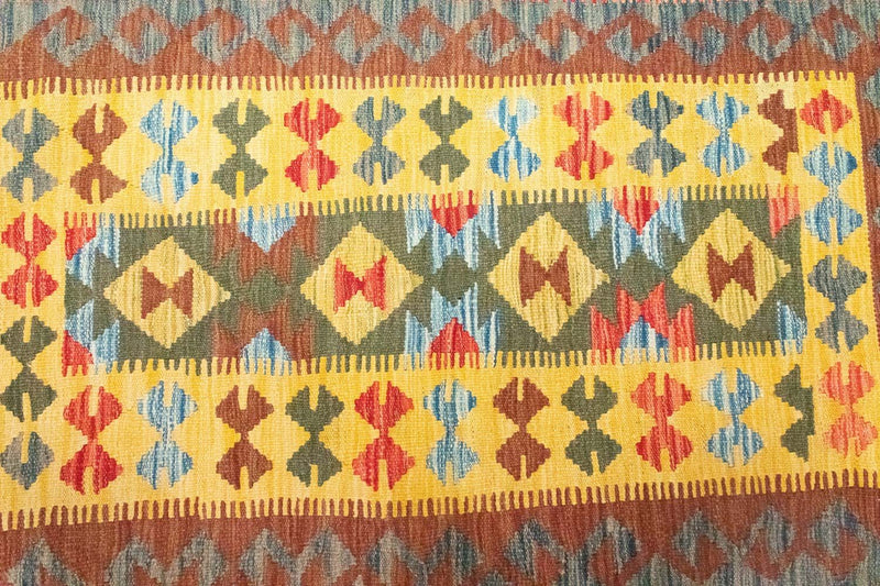 Tapis Kelim - Oriental - 149 x 98 cm - jaune