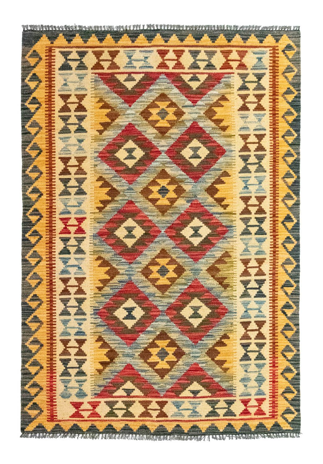 Tapis Kelim - Oriental - 156 x 105 cm - vert