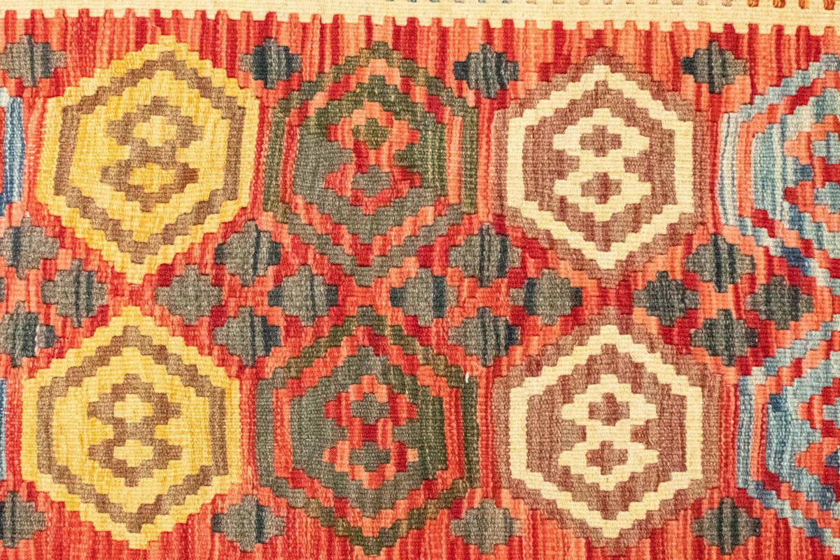 Tapis de couloir Tapis Kelim - Oriental - 197 x 100 cm - orange