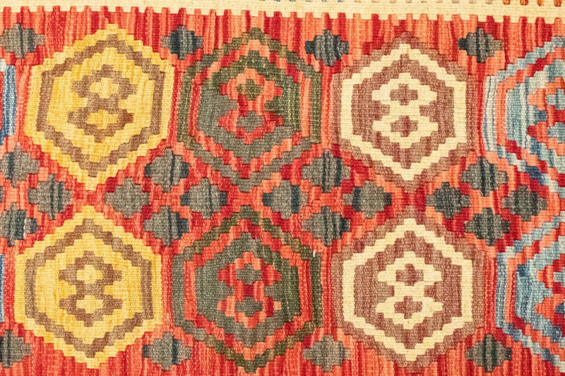 Tapis de couloir Tapis Kelim - Oriental - 197 x 100 cm - orange