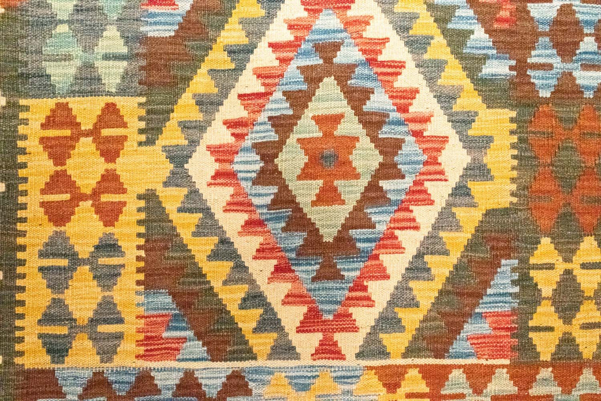 Tapis de couloir Tapis Kelim - Oriental - 204 x 103 cm - multicolore