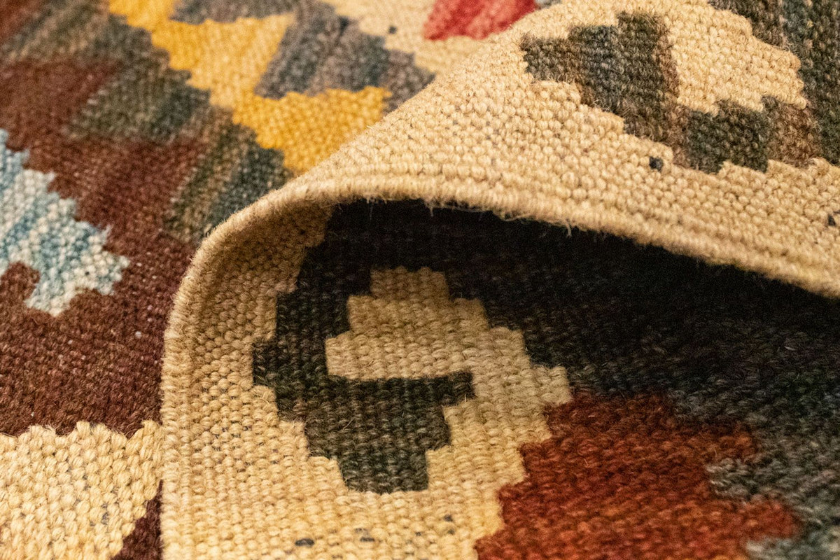 Tapis de couloir Tapis Kelim - Oriental - 204 x 103 cm - multicolore