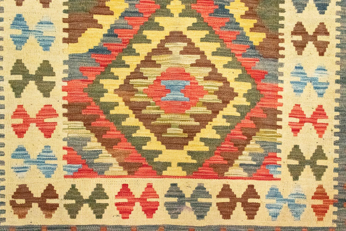 Tapis de couloir Tapis Kelim - Oriental - 204 x 97 cm - orange