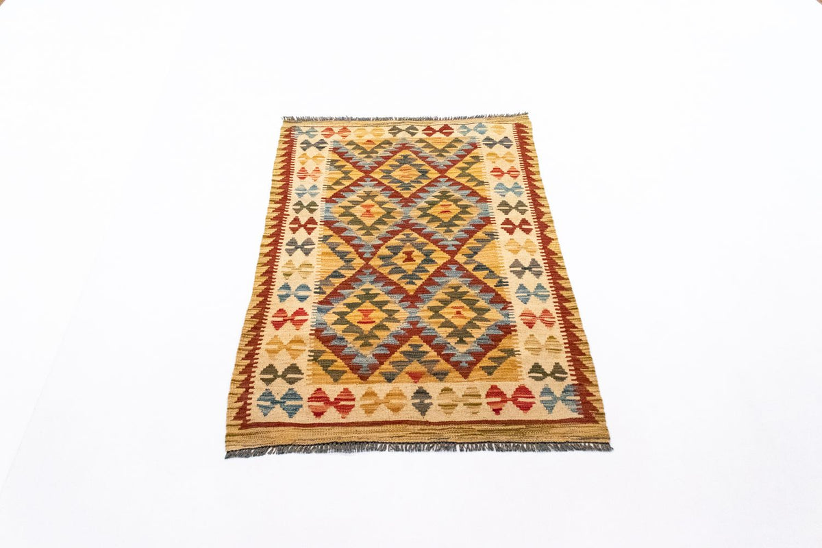 Tapis Kelim - Oriental - 126 x 80 cm - orange