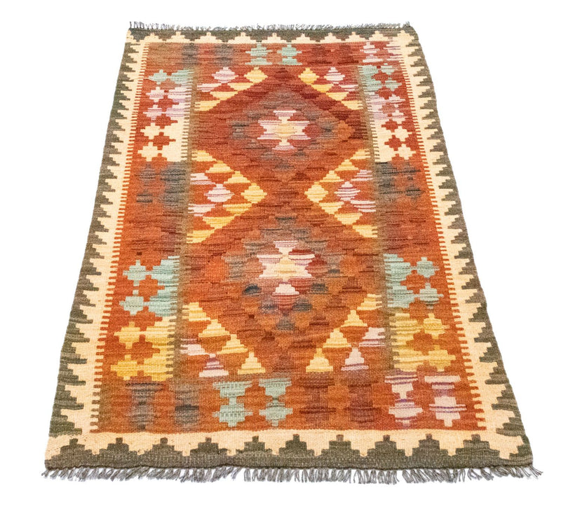 Tapis Kelim - Oriental - 121 x 73 cm - orange