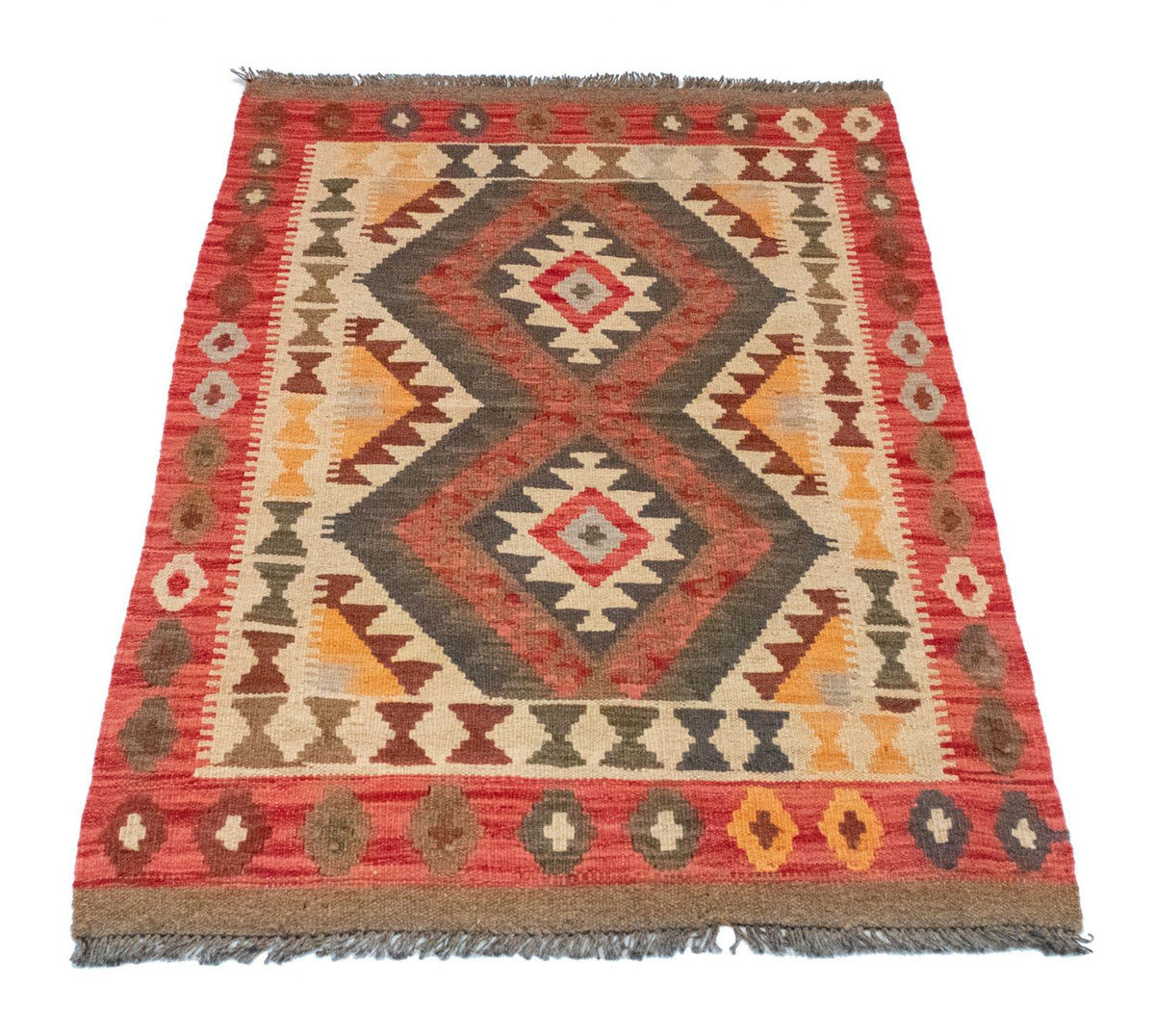 Tapis Kelim - Oriental - 120 x 77 cm - orange