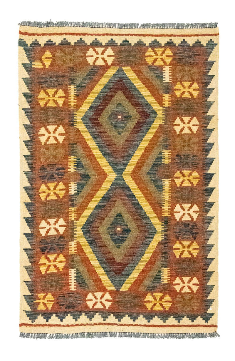 Tapis Kelim - Oriental - 127 x 83 cm - marron