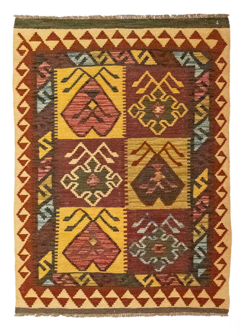 Tapis Kelim - Oriental - 131 x 88 cm - marron