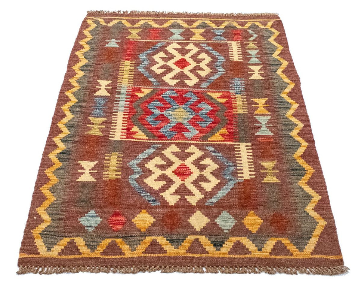 Tapis Kelim - Oriental - 125 x 86 cm - marron