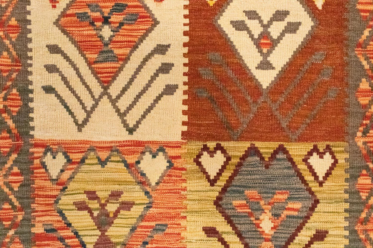 Tapis Kelim - Oriental - 123 x 83 cm - orange