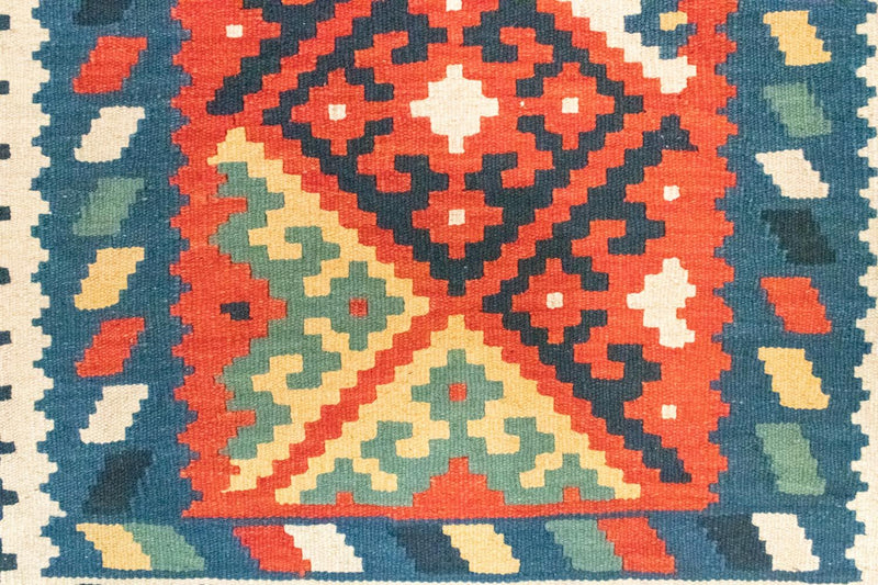 Tapis Kelim - Oriental - 121 x 83 cm - bleu