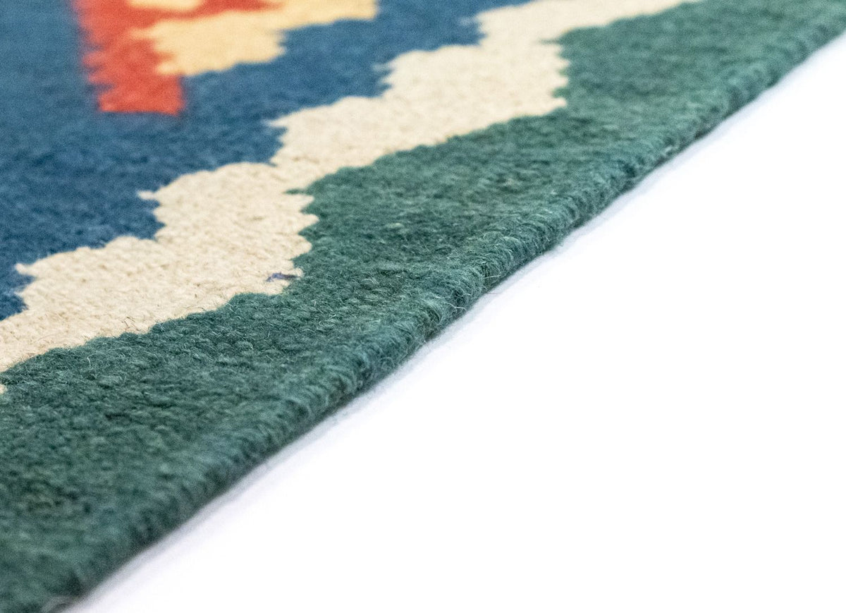 Tapis Kelim - Oriental - 123 x 84 cm - bleu