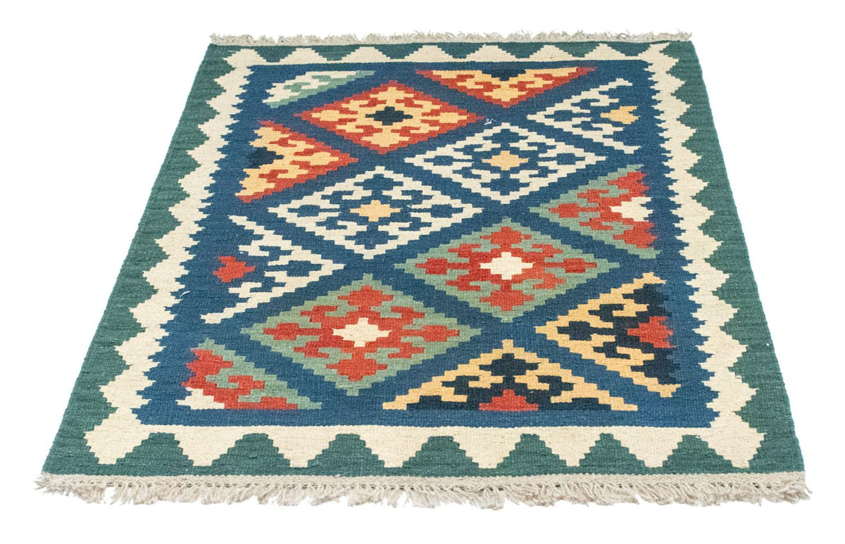 Tapis Kelim - Oriental - 123 x 84 cm - bleu