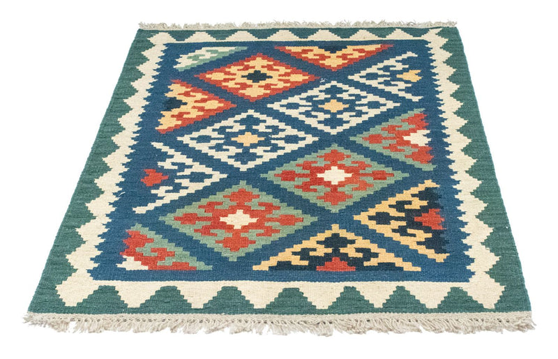Tapis Kelim - Oriental - 123 x 84 cm - bleu