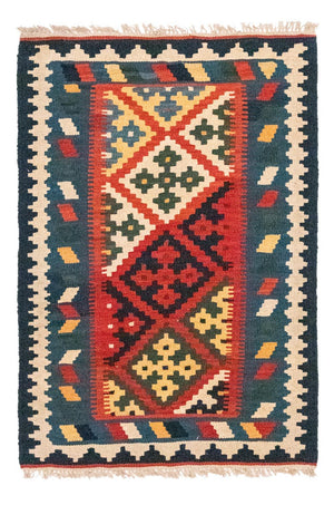 Tapis Kelim - Oriental - 121 x 81 cm - rouge