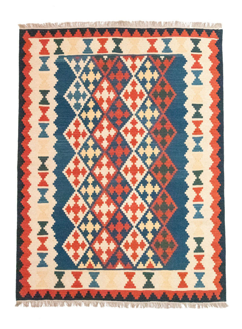 Tapis Kelim - Oriental - 240 x 185 cm - bleu