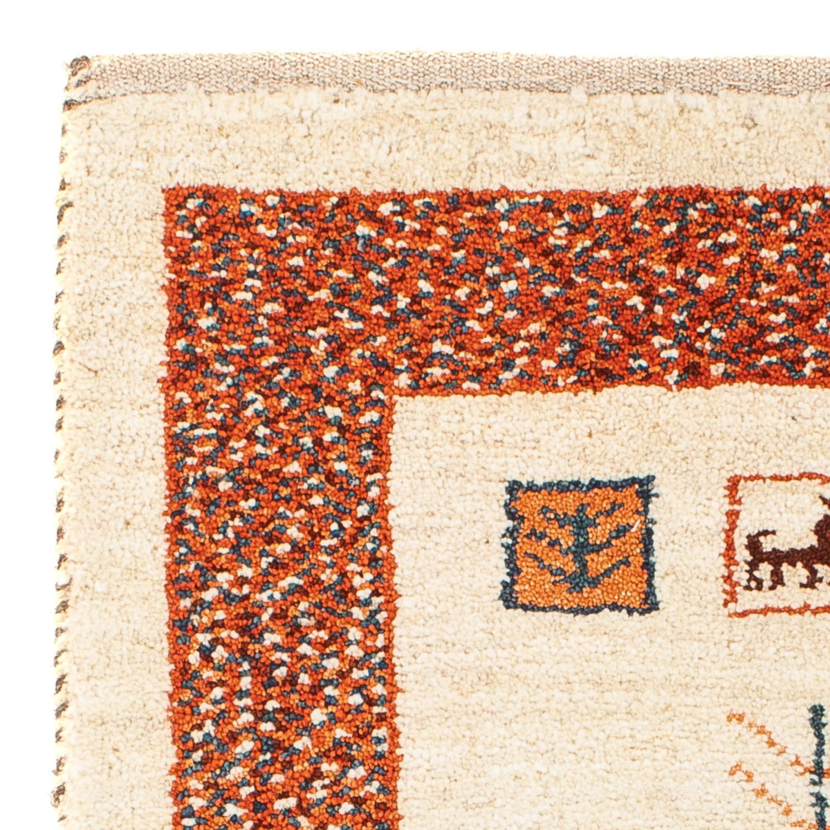 Tapis Gabbeh - Persan - 102 x 57 cm - beige