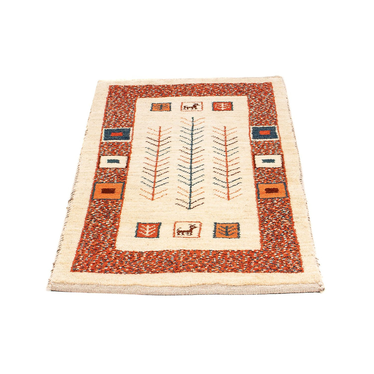 Tapis Gabbeh - Persan - 102 x 57 cm - beige