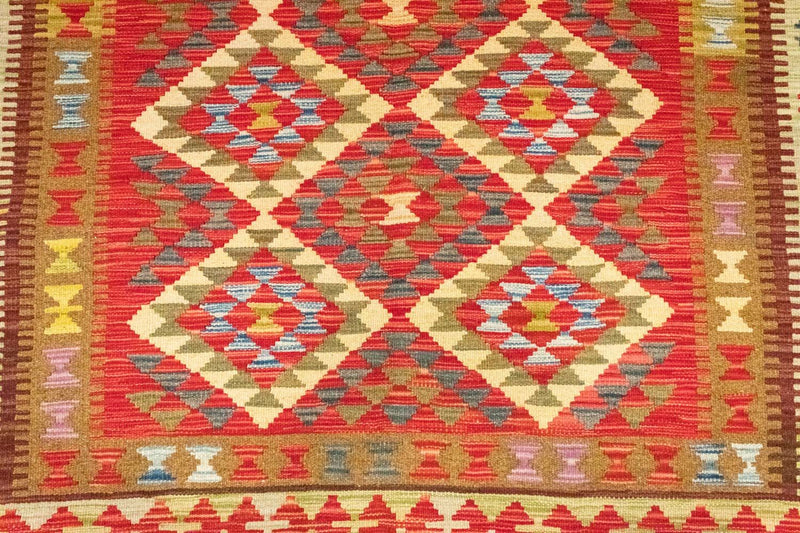 Tapis Kelim - Oriental - 242 x 156 cm - orange
