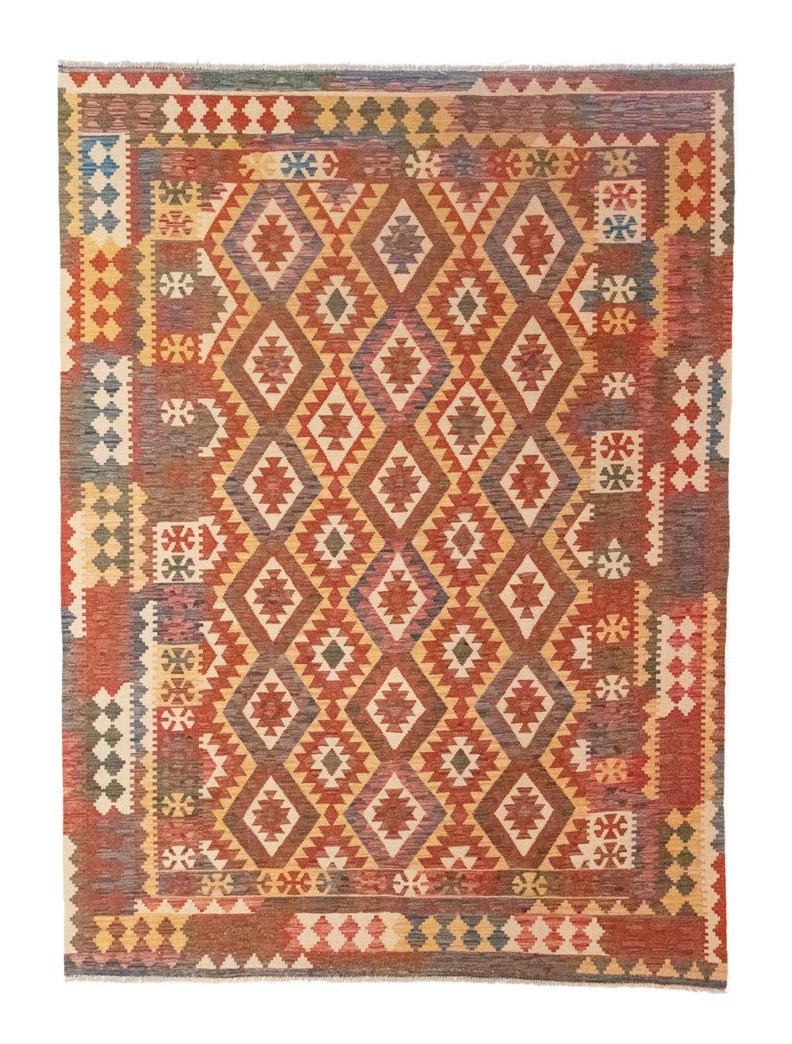 Tapis Kelim - Oriental - 287 x 201 cm - marron