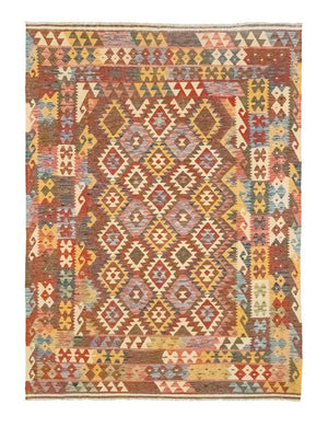 Tapis Kelim - Oriental - 300 x 207 cm - marron
