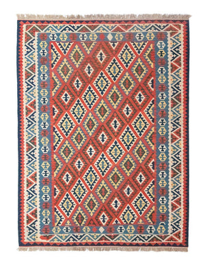 Tapis Kelim - Oriental - 290 x 211 cm - rouge