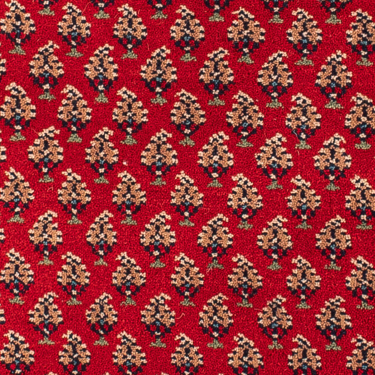 Tapis oriental - Mir - Indus - 90 x 60 cm - rouge foncé