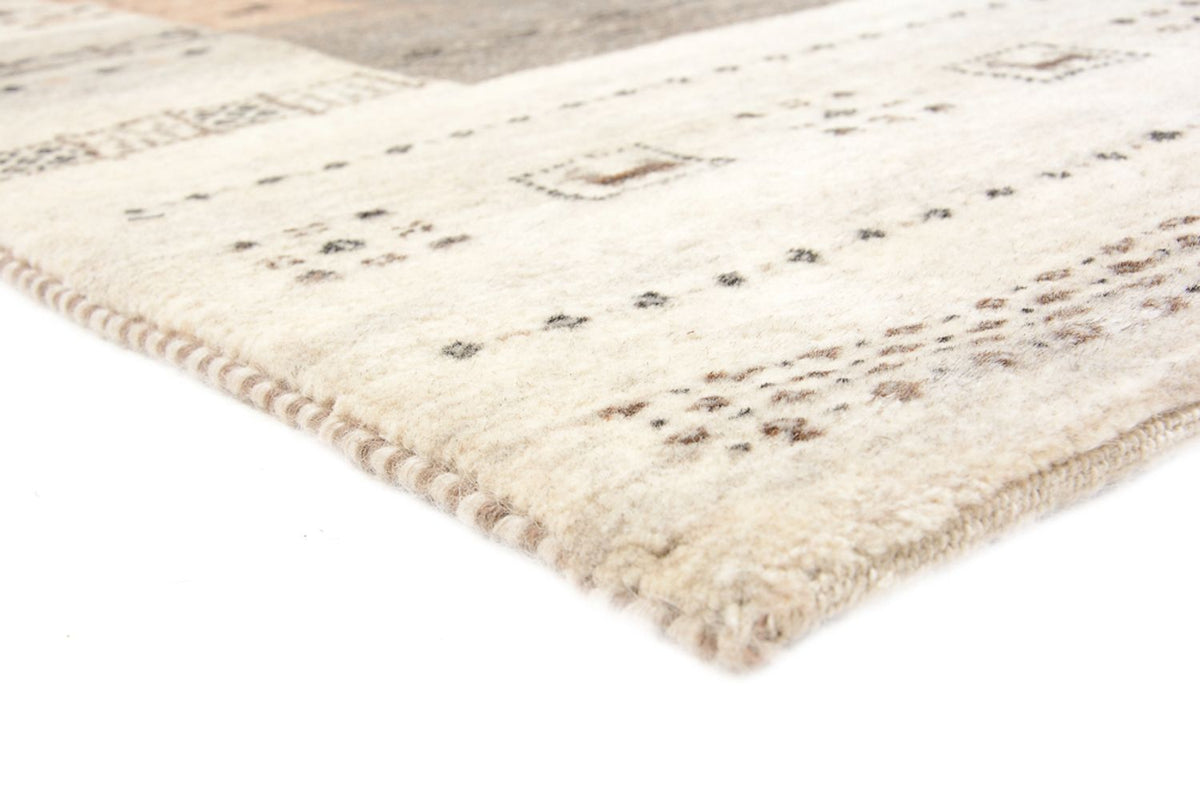 Tapis Gabbeh - Loribaft Indus - 201 x 140 cm - beige foncé